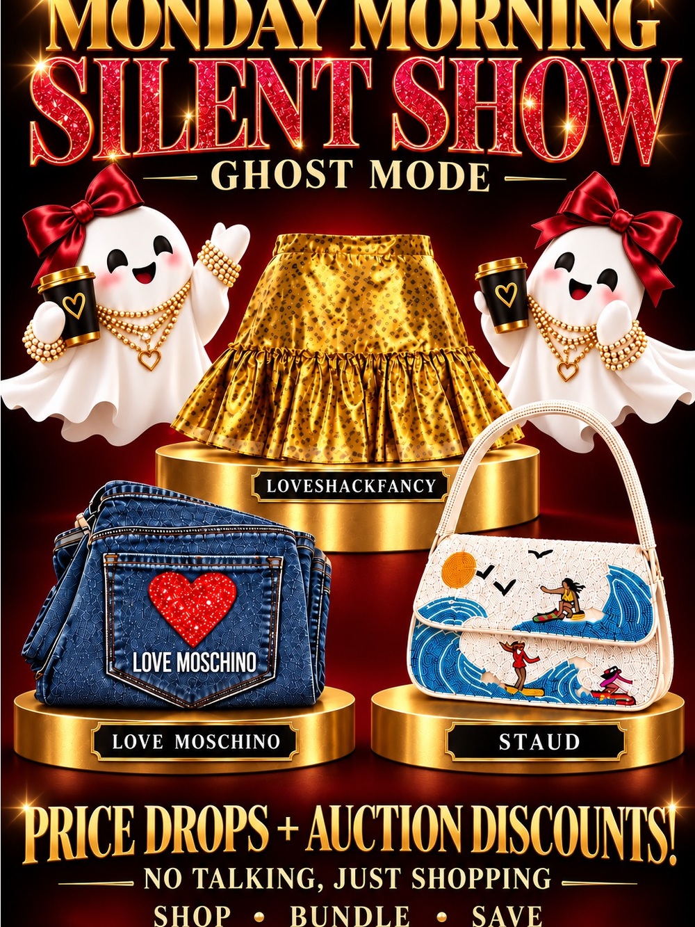 👻 Ghost Mode Silent Show: Coach, TB, MJ, STAUD—Price Drops + Auction Discounts ☕